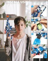 Gel Blaster - AK-Style  - Graffiti - compleet set - oplaadbaar - 30CM + 2 zakjes gelballen (11.000 balletjes)