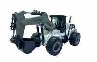 Rc Graafmachine speelgoed voertuig - 1:50 - Radiografisch werkvoertuig wit