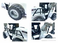 RC Boorwagen speelgoed voertuig - 1:50 - Radiografisch werkvoertuig wit