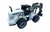 RC Boorwagen speelgoed voertuig - 1:50 - Radiografisch werkvoertuig wit