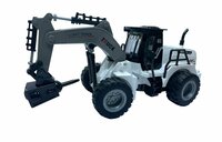 RC Boorwagen speelgoed voertuig - 1:50 - Radiografisch werkvoertuig wit