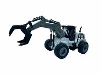 Speelgoed RC Voertuig met grijpkraan - 1:50 - Radiografisch werkvoertuig wit