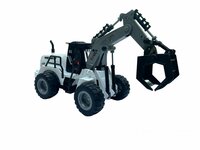 Speelgoed RC Voertuig met grijpkraan - 1:50 - Radiografisch werkvoertuig wit