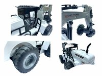 Speelgoed RC Voertuig met zaagblad - 1:50 - Radiografisch werkvoertuig wit