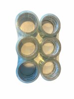 Plakband 6 rollen 48x50m - Verpakkingstape - transparant - doorzichtig