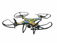 Quadcopter met Live Camera - Graffiti - Wifi - App Control - 2.4GHz - Hover Functie - Drone