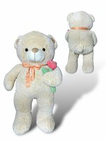 Teddybeer - i Love you - 110CM - zacht knuffel beertje met roosje  - XXL beer