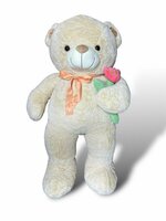 Teddybeer - i Love you - 110CM - zacht knuffel beertje met roosje  - XXL beer