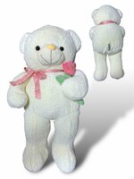 Teddybeer - i Love you - 110CM - zacht knuffel beertje met roosje  - XXL beer