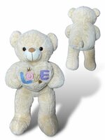 Knuffelbeer Groot - 75CM- zacht knuffel - met Love kussentje - Teddy beer
