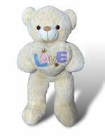 Knuffelbeer Groot - 75CM- zacht knuffel - met Love kussentje - Teddy beer