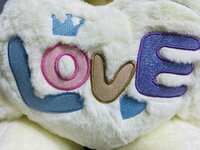 Knuffelbeer Groot Wit - 75CM- zacht knuffel - met Love kussentje - Teddy beer