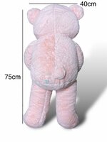 Knuffelbeer Groot Roze- 75CM- zacht knuffel - met Love kussentje - Teddy beer