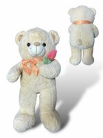 Teddybeer - i Love you - 75CM - zacht knuffel beertje met roosje  - knuffelbeer