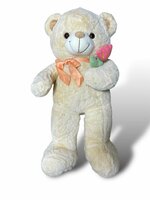 Teddybeer - i Love you - 75CM - zacht knuffel beertje met roosje  - knuffelbeer