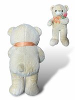 Teddybeer - i Love you - 75CM - zacht knuffel beertje met roosje  - knuffelbeer