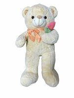 Teddybeer - i Love you - 75CM - zacht knuffel beertje met roosje  - knuffelbeer