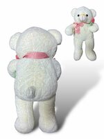 Teddybeer - i Love you - 75CM - zacht knuffel beertje met roosje  - knuffelbeer