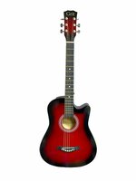 Western Guitar - 6 strings - Cutaway Acoustic Guitar 38"