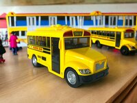City School Bus - with light and sound 20 cm yellow - toy van