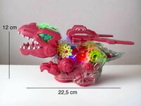Gear Dinosaur - met bewegende vleugels - maakt dino geluiden en lichtjes op - interactieve dinosaurus 22.5CM 