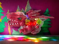 Gear Dinosaur - met bewegende vleugels - maakt dino geluiden en lichtjes op - interactieve dinosaurus 22.5CM 