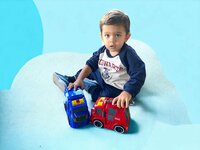 Politiewagen - met sirene geluiden en lichtjes 19.5cm