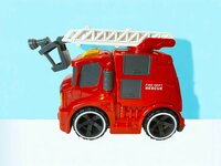Brandweerwagen - frictie - met sirene geluiden en lichtjes 19.5cm