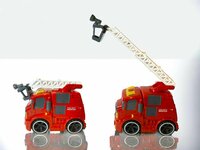 Brandweerwagen - frictie - met sirene geluiden en lichtjes 19.5cm