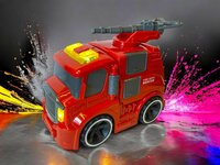 Brandweerwagen - frictie - met sirene geluiden en lichtjes 19.5cm
