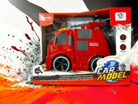 Brandweerwagen - frictie - met sirene geluiden en lichtjes 19.5cm