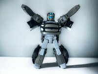 Mecha Optimus Prime Politie robot - DIY - Deformation robot en auto - 2 in 1