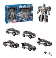 Mecha Optimus Prime Politie robot - DIY - Deformation robot en auto - 2 in 1