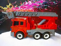 Mecha Fire Truck Optimus Prime  - DIY - Deformation robot en brandweerwagen - 2 in 1
