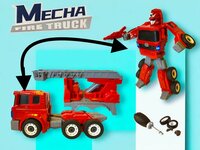 Mecha Fire Truck Optimus Prime  - DIY - Deformation robot en brandweerwagen - 2 in 1