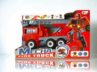 Mecha Fire Truck Optimus Prime  - DIY - Deformation robot en brandweerwagen - 2 in 1