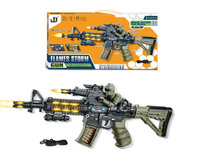 Flames Storm - met 3D licht en geluid - tril effect - bewegende kogelriem 