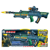 Assault Sound Rifle - met 3D licht en geluid - tril effect - bewegende kogelriem - 60CM