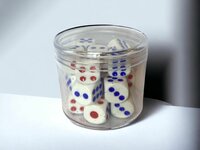 Dobbelstenen set van 20 stuks -6-zijdig - 1.6 cm