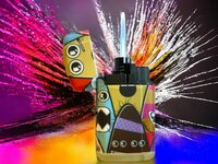 Jet Flame turbo aanstekers  - wind aansteker - 20 stuks in display - 360&deg; Surferboy print branders - soft touch