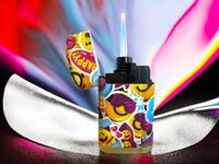Jet Flame aanstekers  - turbo aansteker - 20 stuks - 360&deg; Happy Smiley print - soft touch