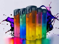 Aanstekers - turbo vlam - tray van 50 stuks - windproof aansteker