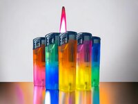 Aanstekers - turbo vlam - tray van 50 stuks - windproof aansteker