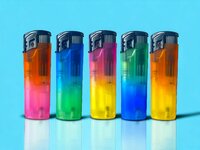 Aanstekers - turbo vlam - tray van 50 stuks - windproof aansteker