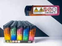 Aanstekers - turbo vlam - tray van 50 stuks - windproof aansteker