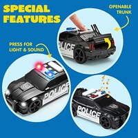 Police car 99 USA  - politie auto met frictiemotor - geluids- en lichteffecten - 1:16