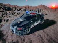 Police car 99 USA  - politie auto met frictiemotor - geluids- en lichteffecten - 1:16