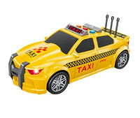 City Taxi - speelgoed taxi met geluids- en lichteffecten - frictiemotor - 1:16