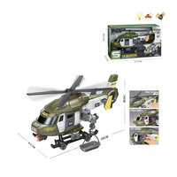 Army Force - speelgoed gevechtshelikopter - chopper - met licht en geluid 29CM