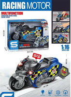 Motorcycle Police - speelgoed politie motor - geluid, licht en frictiemotor - 1:16